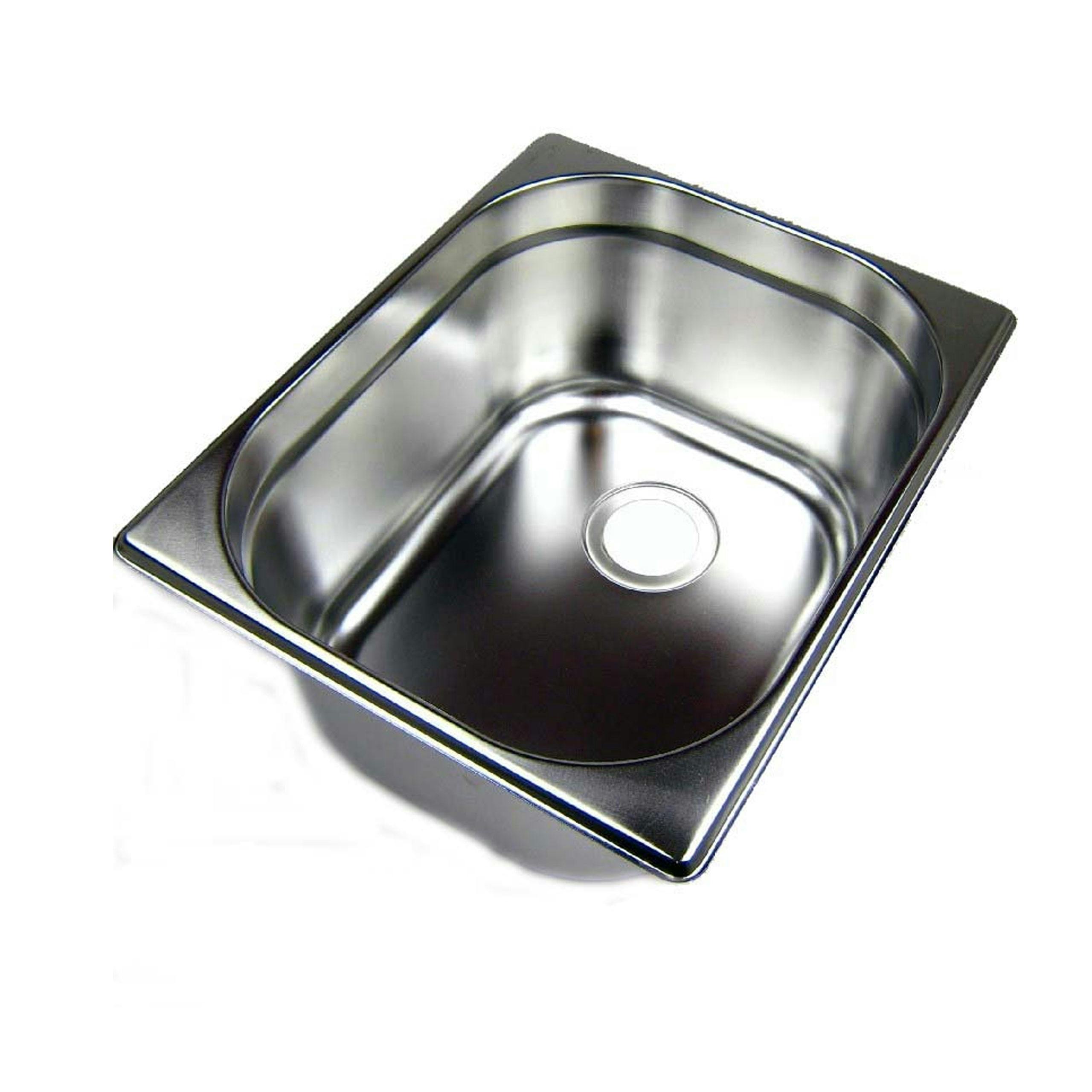 Waschbecken Edelstahl Spülbecken Camping Spüle 325x265x150 | METRO