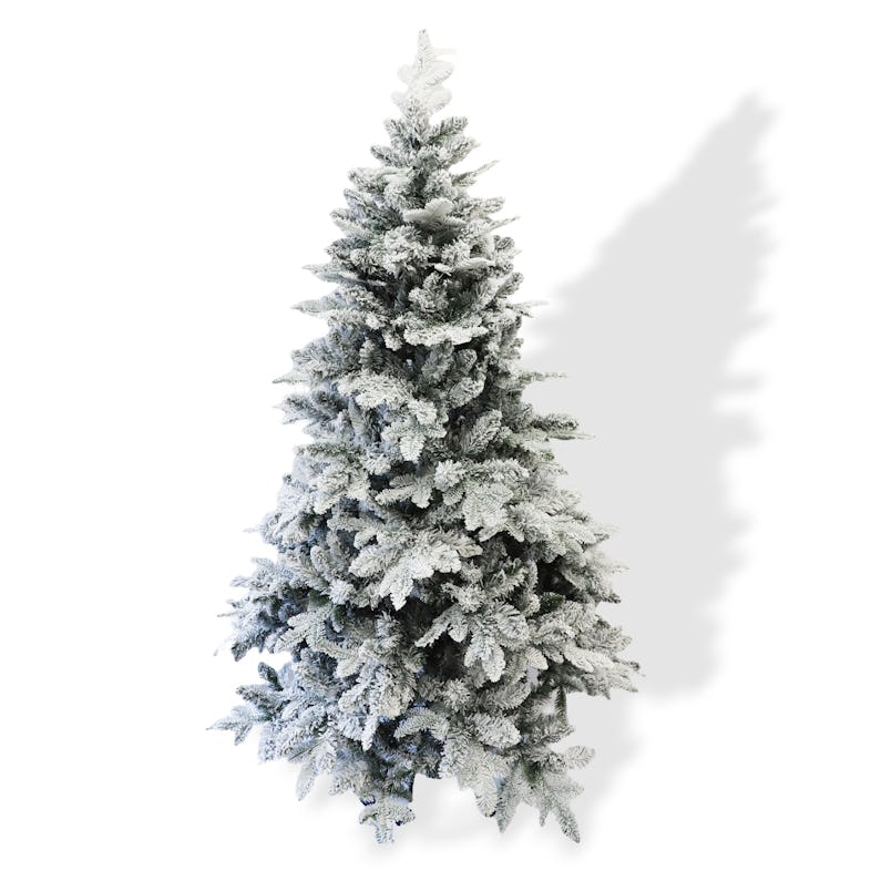 Albero di Natale 240cm realistico artificiale extra folto con neve