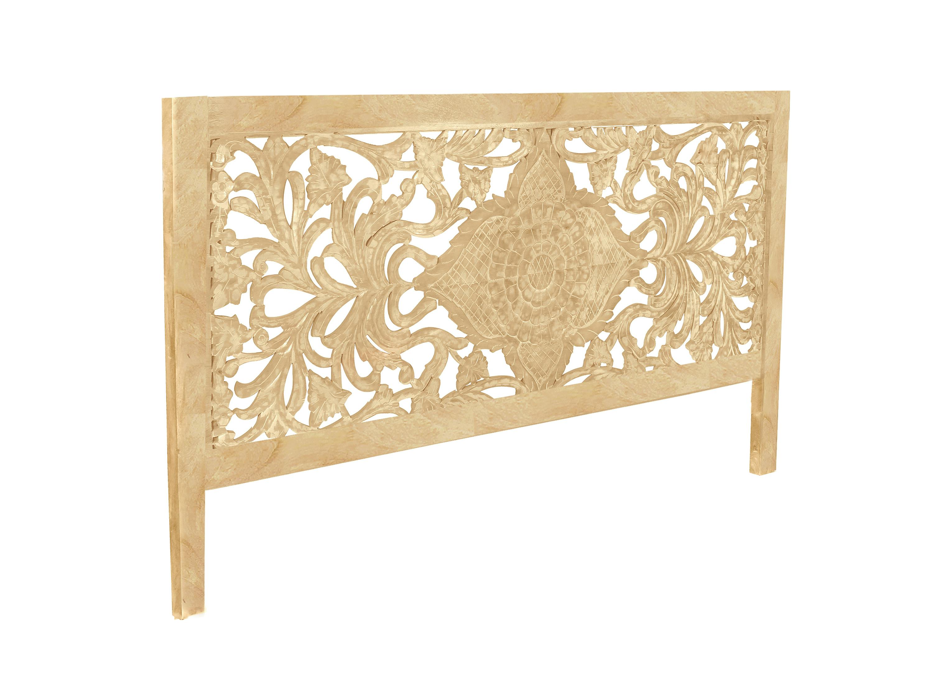 SIT Möbel Bett-Kopfteil | orientalischer Stil | Mango-Holz natur | B 220 x  T 4 x H 120 cm | METRO Marktplatz