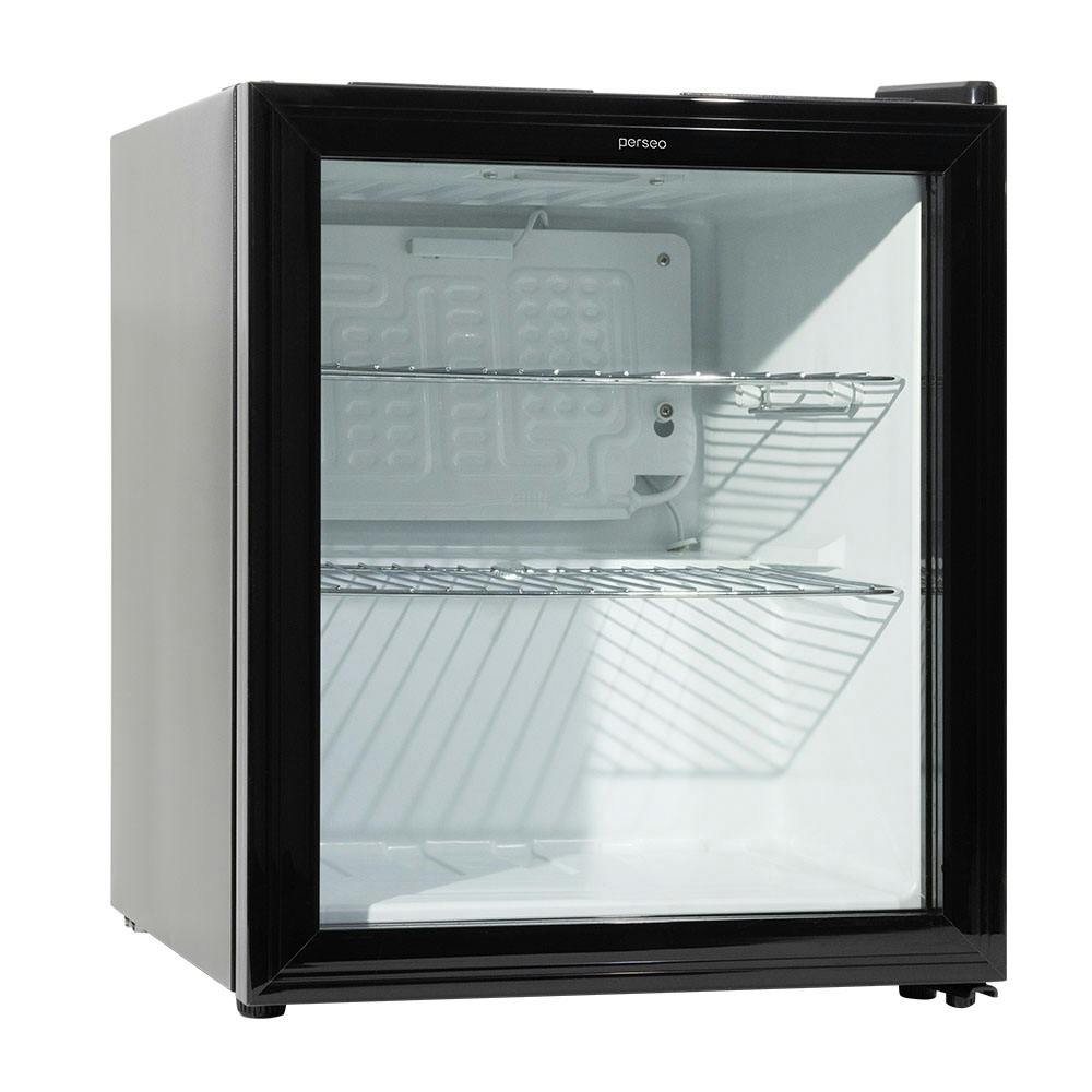 MinibarNevera Perseo by BTV GLACIAR GLASS 49 Negro. Compresor