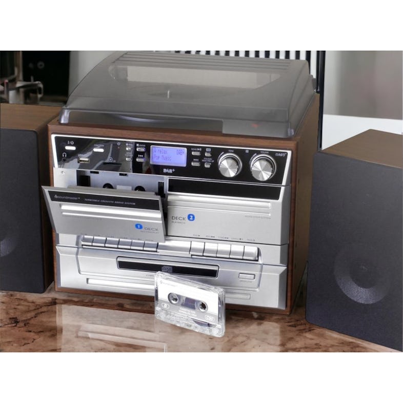 Soundmaster HighLine DAB970BR1 Retro Kompaktanlage Stereoanlage
