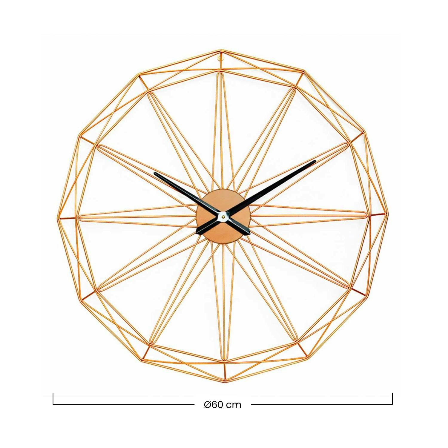Reloj de Pared Moderno en Relieve con Esfera Negra Ø30 cm Thinia Home