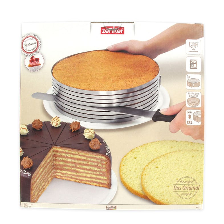 Zenker Cercle de pâtisserie pour trancher les gâteaux en étages