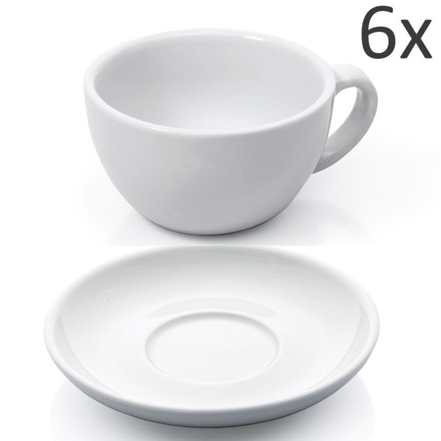 Set Tassen mit Unterteller Penguen Kaffeetassen Teetassen Cappuccino 12tlg 