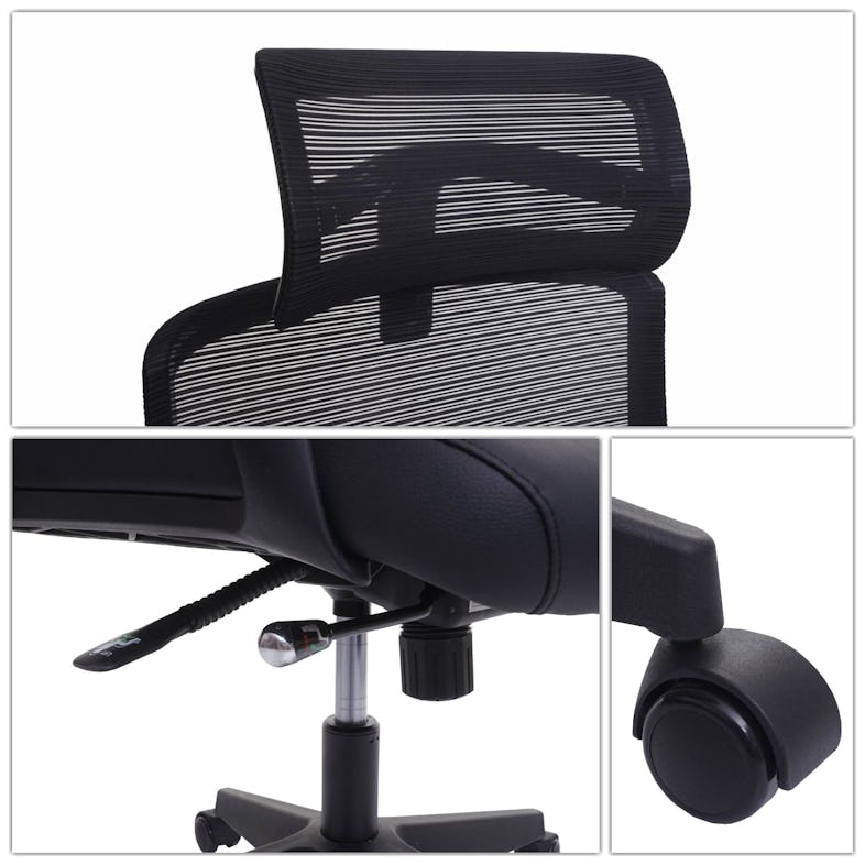 Bürostuhl ergonomisch Drehstuhl verstellbare Kopfstütze