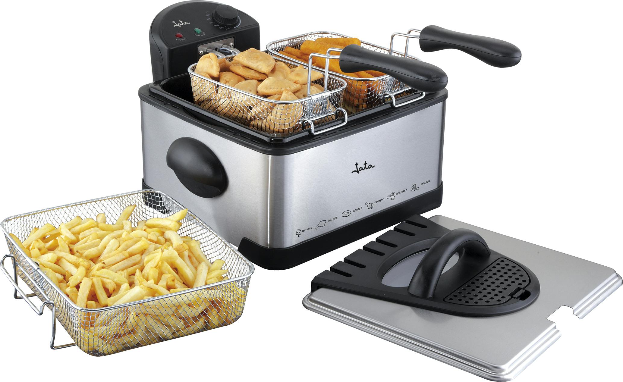 Freidora Jata FR700 de 4 l. 2 cestillos medianos y 1 grande. 100