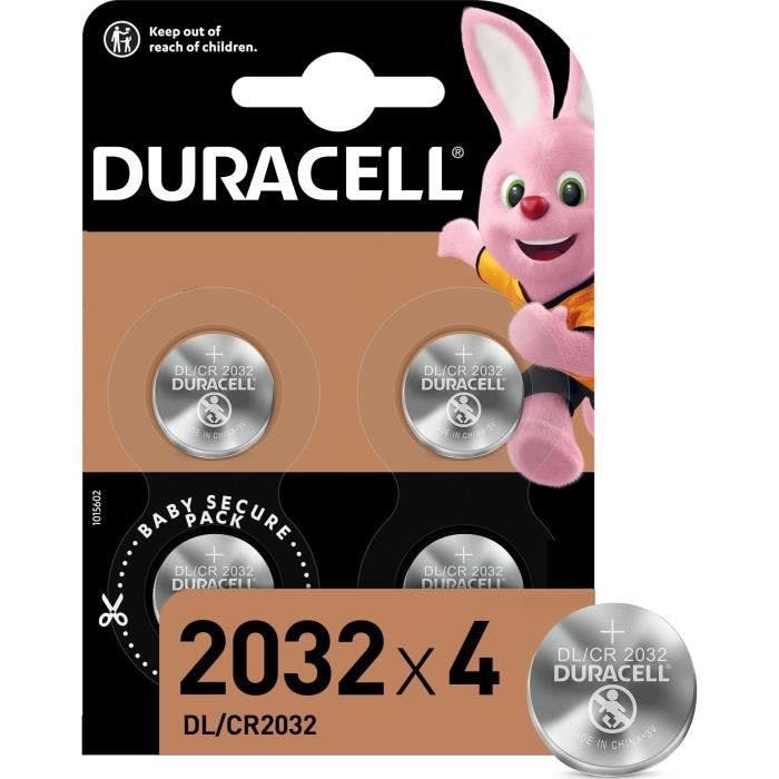 Lot de 2 piles bouton Duracell format CR2032 / DL2032, Piles bouton