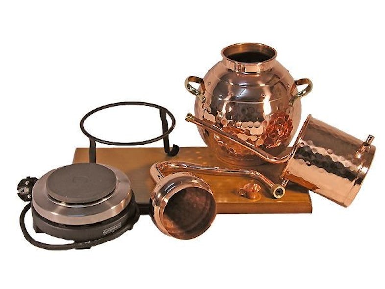 CopperGarden®` Destillieranlage Alembik 2 Liter Tischdestille Elektrisch
