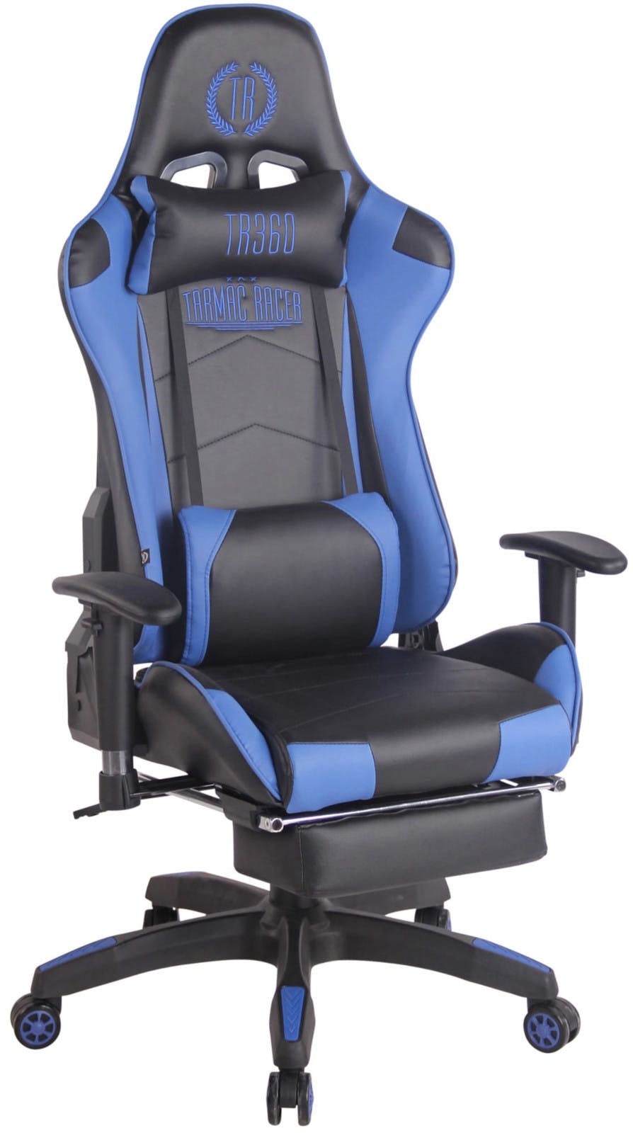 taal Slot ik zal sterk zijn Racing bureaustoel XL Turbo met voetsteun zwart/blauw | MAKRO Webshop