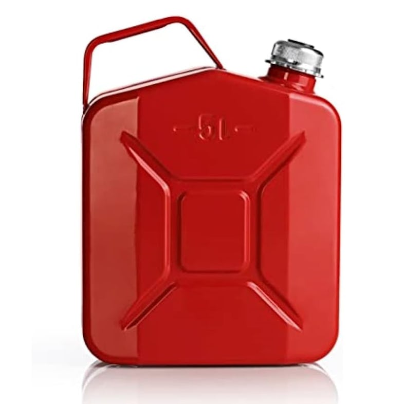 Oxid7 Kraftstoffkanister Metall mit Schraubverschluss - 5 Liter - Rot