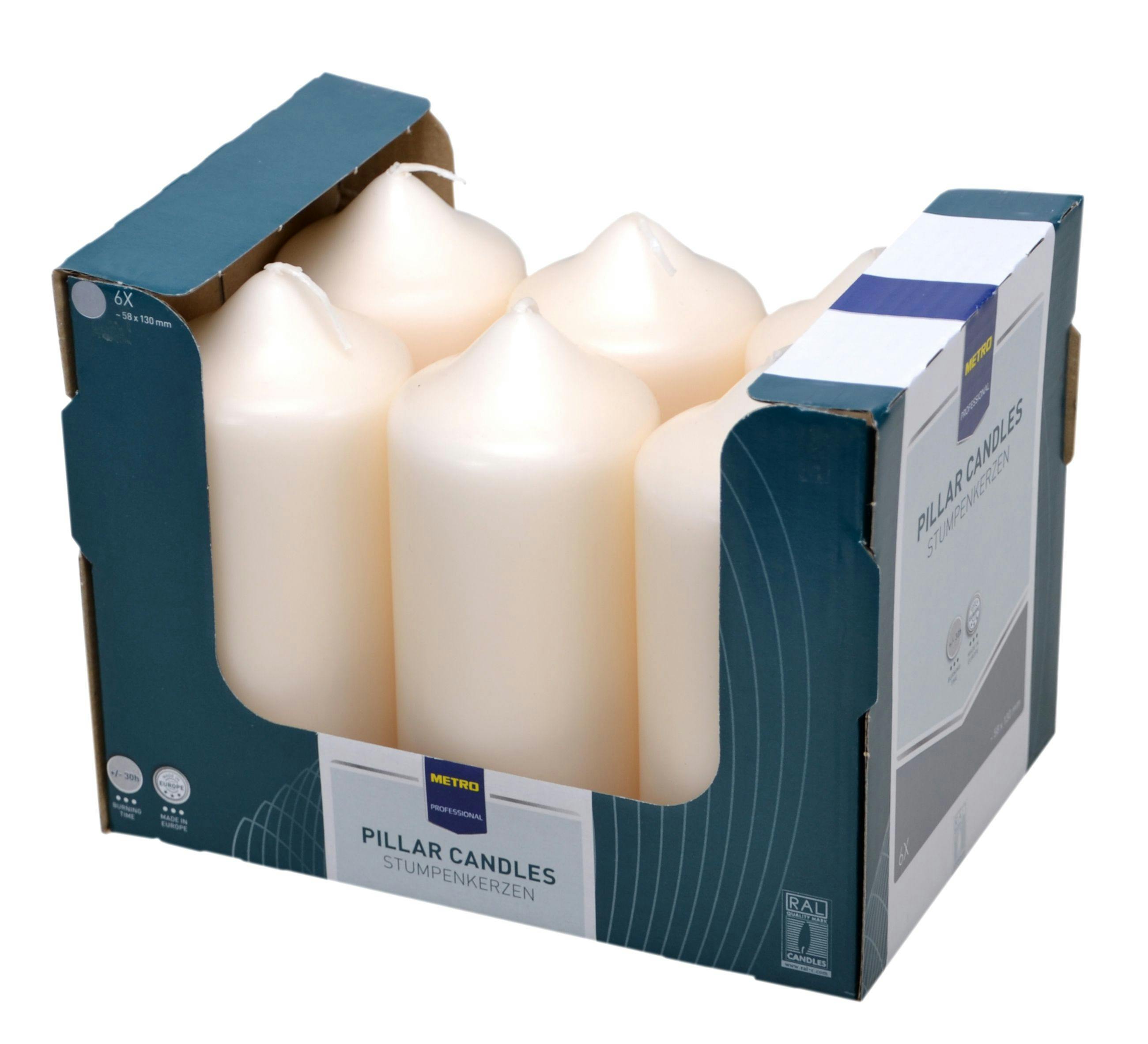 Candele Da Tavola In Paraffina - 144 Pezzi, 2.15x18cm, Durata 6 Ore, Colore Rosso - Foto 3