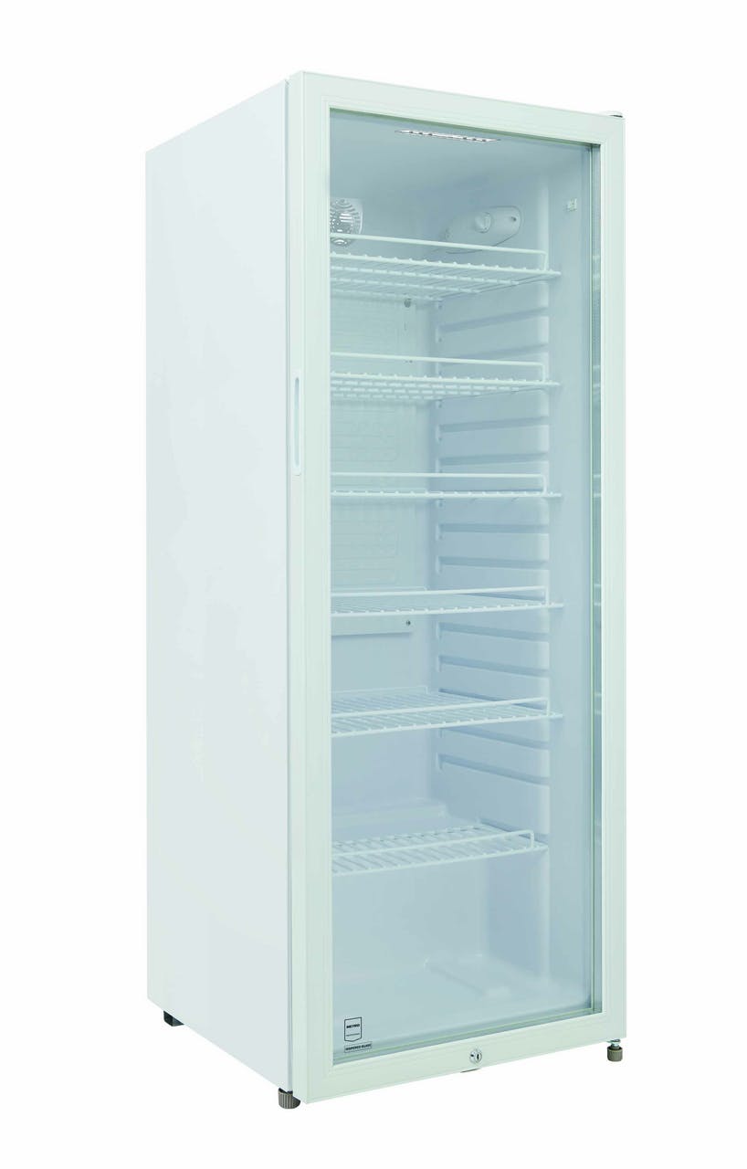 Bar Kühlschrank Led Beleuchtung und 10 verstellbaren Einlegeböden für Gastronomie 680 W Restaurant 690 L METRO Professional Glastürkühlschrank GSC3800 mit 2 Schiebetüren 220-240 V weiß 