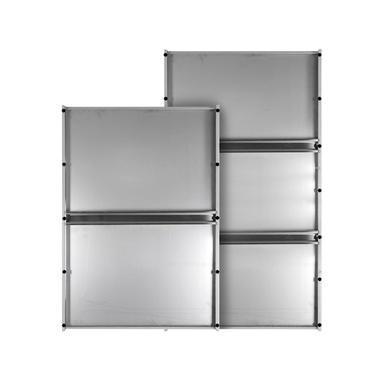 LISA - Plan Grande - spianatoia in acciaio inox 80x55 cm