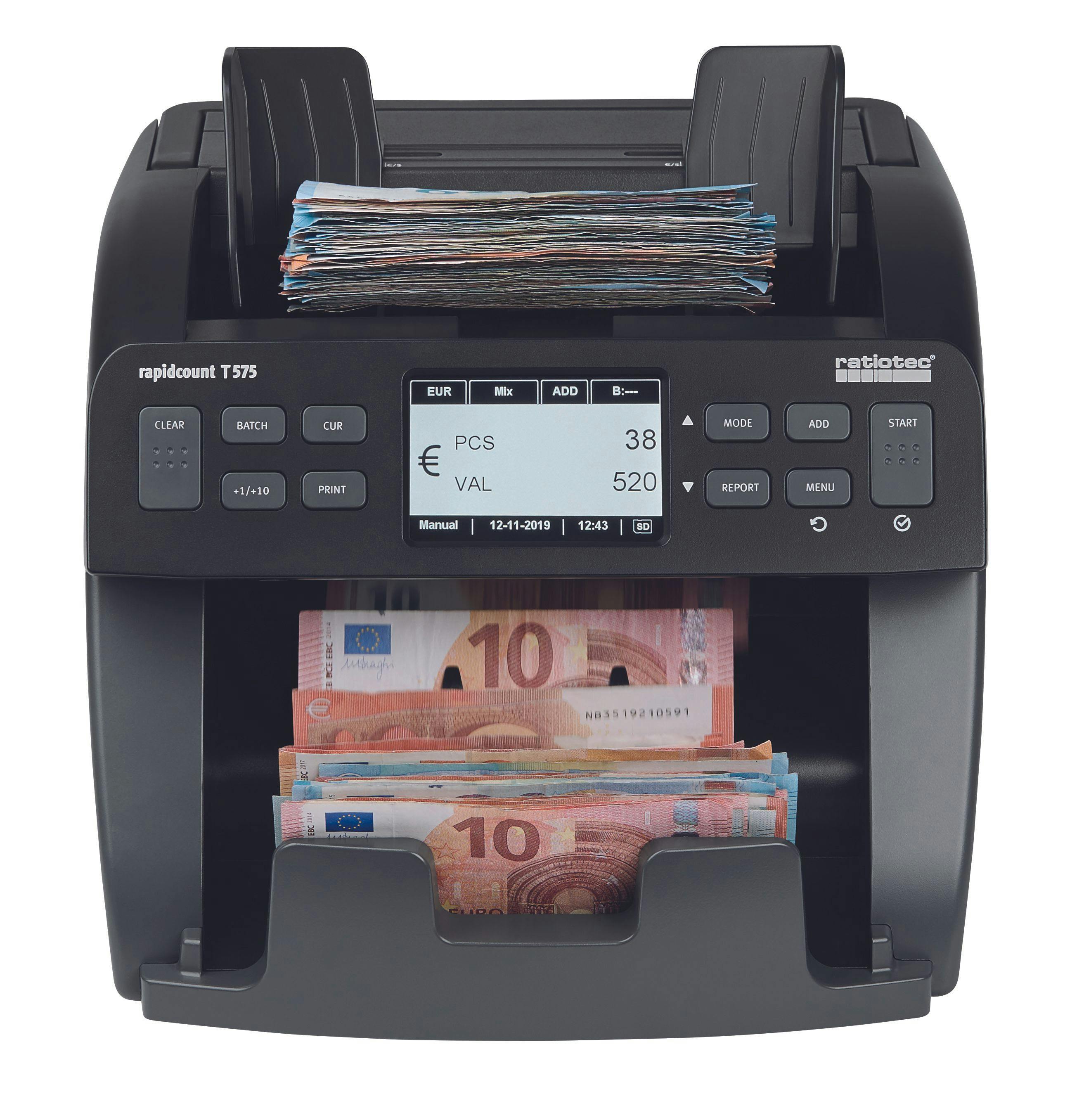 Rapidcount T 575 - Conta e verifica banconote miste - 4 valute