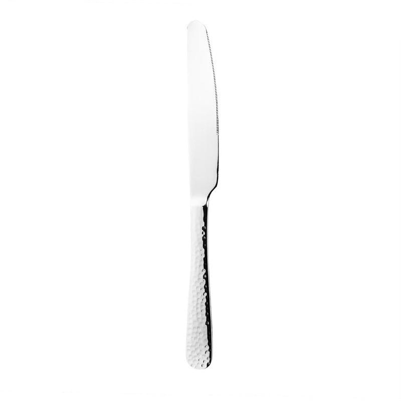 Lot de 12 couteaux inox à viande (L)215 mm, manche noir OLYMPIA