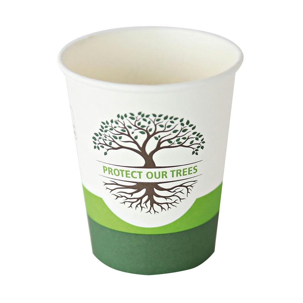 Kaffeebecher Kompostierbar 0,2 l Bio Becher Pappbecher 0,3 l mit Deckel Auswahl 