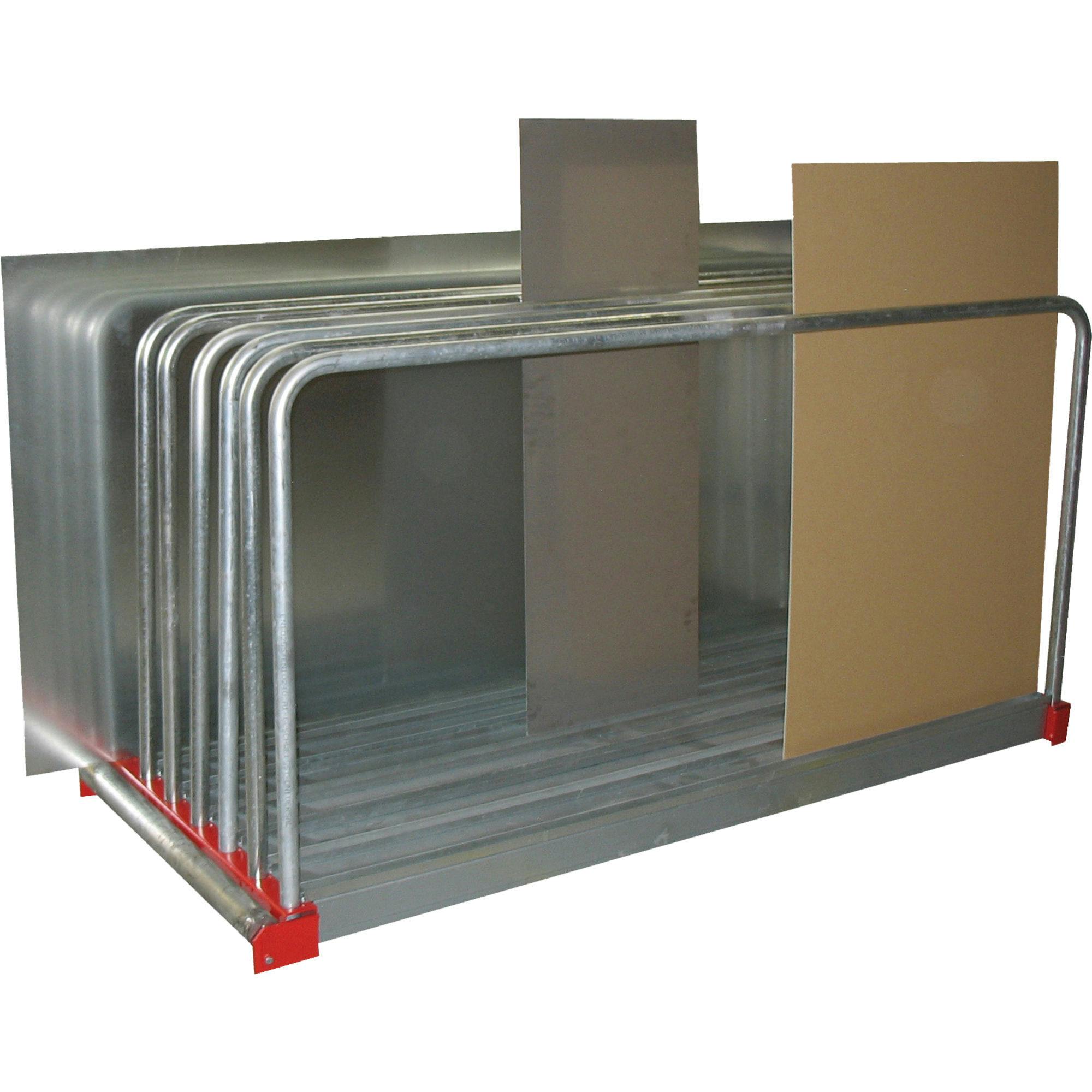 Tafelregal mit 6 Fächern Fachbreite 85 mm Bügelhöhe 900 mm HxBxT