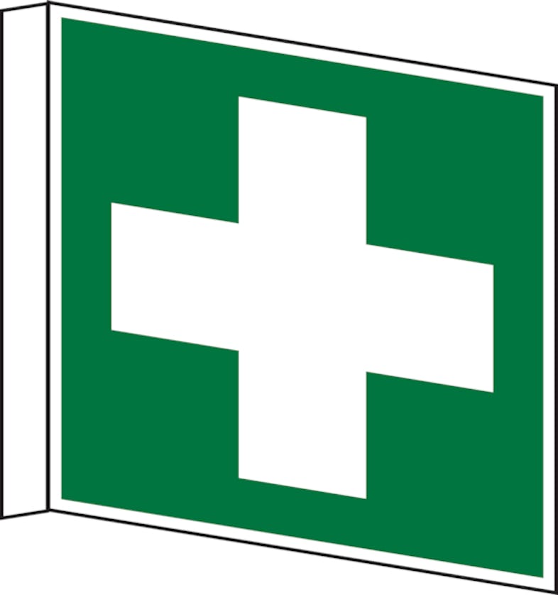 Rettungszeichen Erste Hilfe (alte Norm)