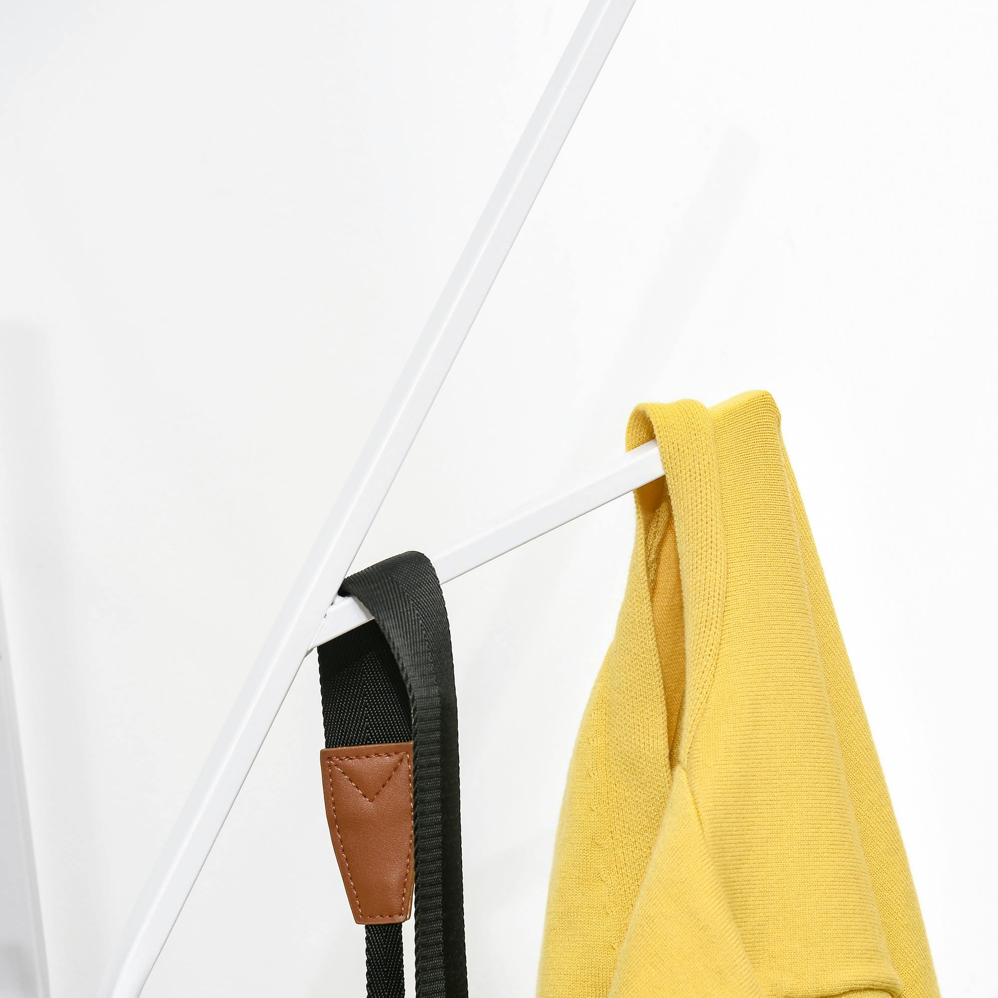 Appendiabiti Da Terra HOMCOM Con Base Marmo - 8 Ganci Oro Per Ingresso E Camera - Foto 14