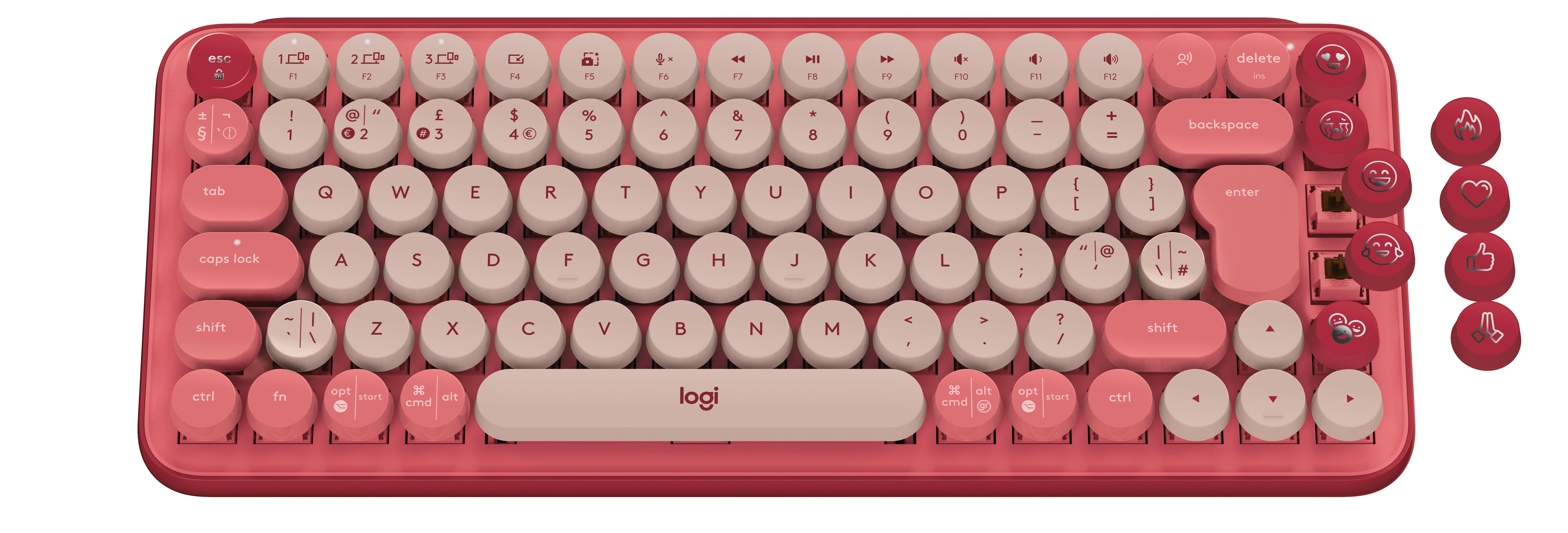 Logitech POP Keys Wireless Mechanical Keyboard With Emoji Keys Tastatur