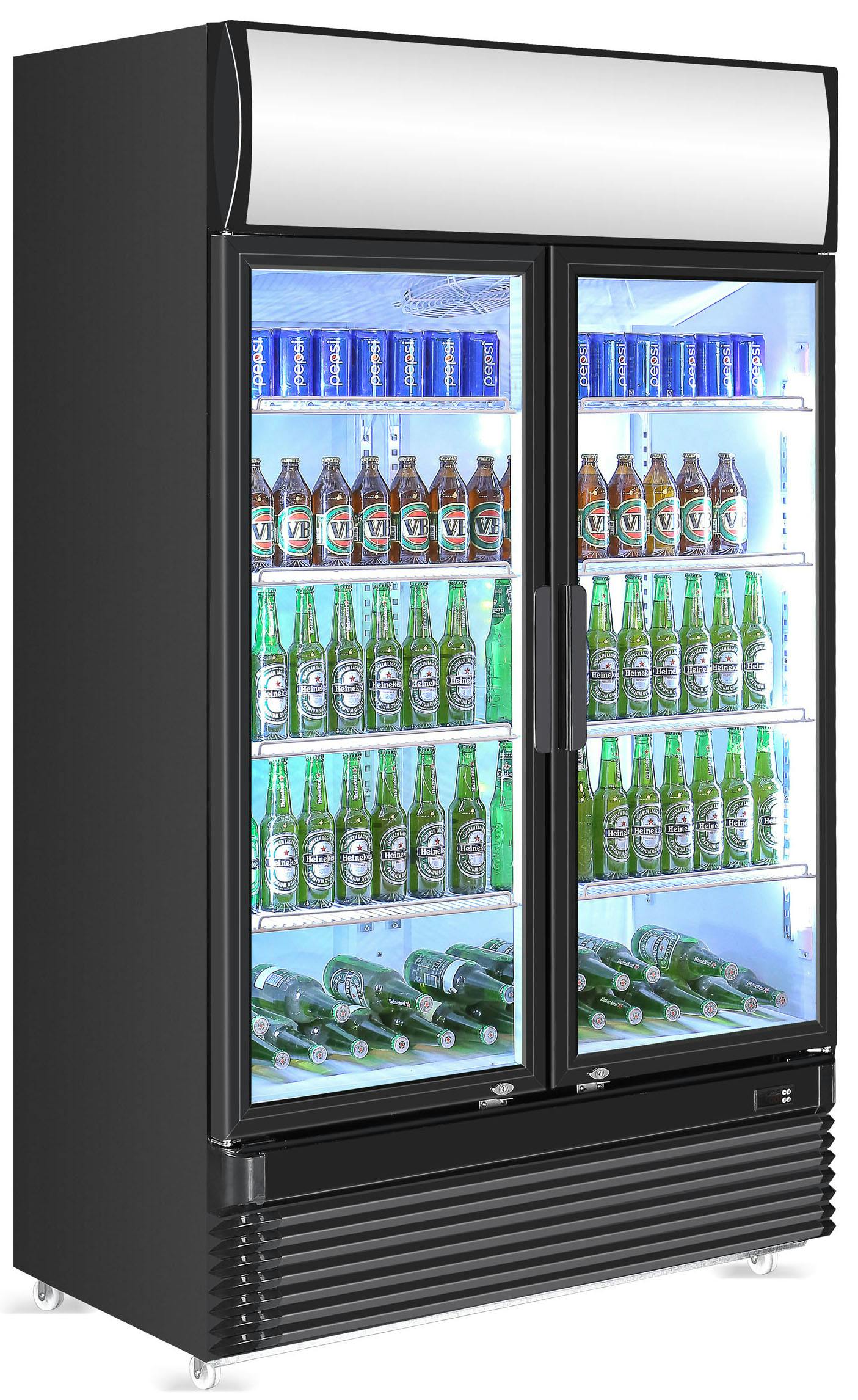 Morgan Getrankekuhlschrank Statisch 2 Glasturen Metro Marktplatz