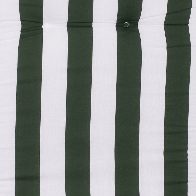 Gartenmöbel Auflage Hawaii METRO | Grün Halteband Gestreift MS10 Größe:2x - mit Polsterauflage Liegenauflage,Dessin:Weiß Marktplatz
