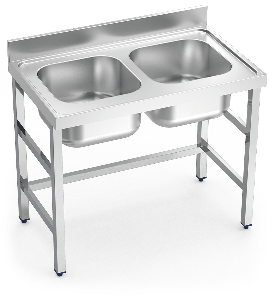 FRICOSMOS-Spüle mit 2C-Träger 1400x700x850 mm. Schaufelabmessungen ...