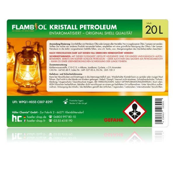 3 x 20 Liter FLAMBIOL® Petroleum Heizöl in Kanistern