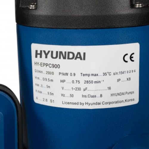 HY-EPFT1100 Bomba de agua sumergible para aguas sucias de Hyundai