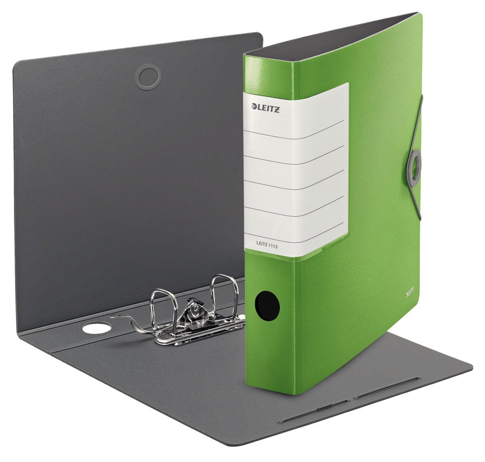 Leitz - Archivador de 5 compartimentos (A4, cierre elástico,  250 hojas), Verde A4 : Productos de Oficina
