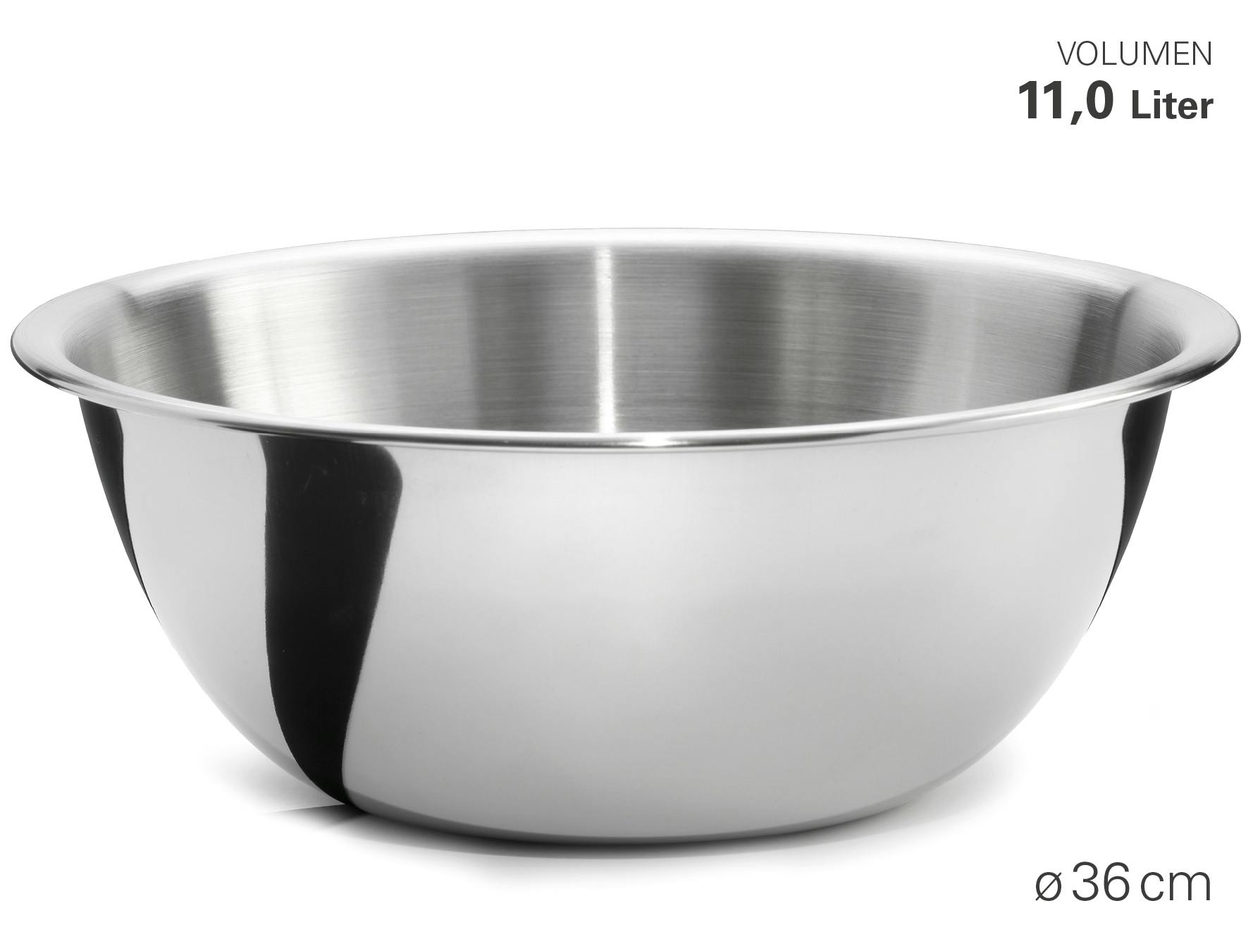 Karl Weis Küchenschüssel Ø 36 cm, Edelstahl | METRO