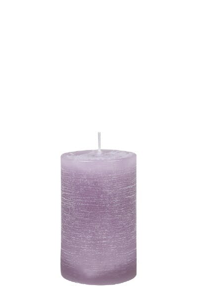 Violett Purpur & Rustic Stumpen Kerze handgefertigt durchgefärbt in 4 Größen 