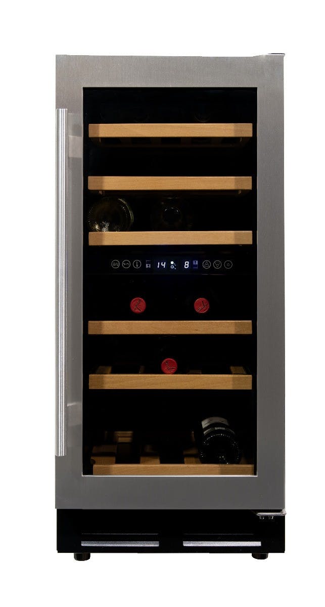 verhaal Van streek slachtoffer Vinata Premium Wijnklimaatkast Vrijstaand en Onderbouw koelkast - RVS -  Wijnkoelkast 32 flessen - 84.6 x 38 x 58.5 cm - Wijnkast glazen deur |  MAKRO Webshop