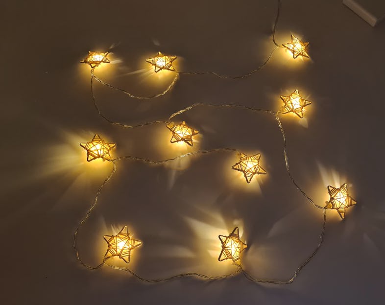 Deco Natale Cuore Luminoso 10 LED Per Ambienti Interni Bianco Caldo
