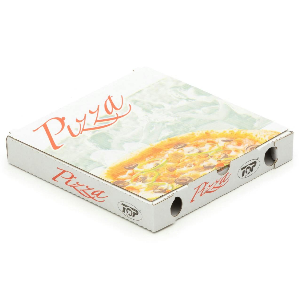 Pizzakarton aus Mikrowellpappe mit neutralem Motiv 60 x 40 x 5 cm 