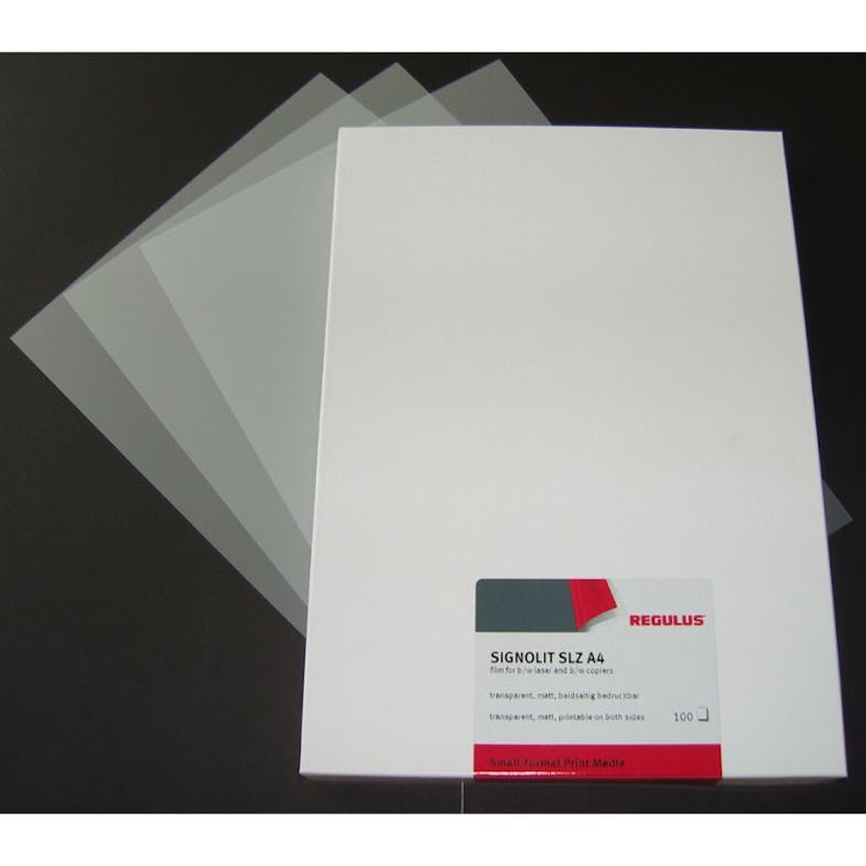 Folex, selbstklebende Folie transparent DIN A4 für Drucker