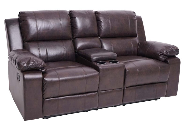 2er Kinosessel HWC-H29, Relaxsessel Fernsehsessel Zweisitzer Sofa