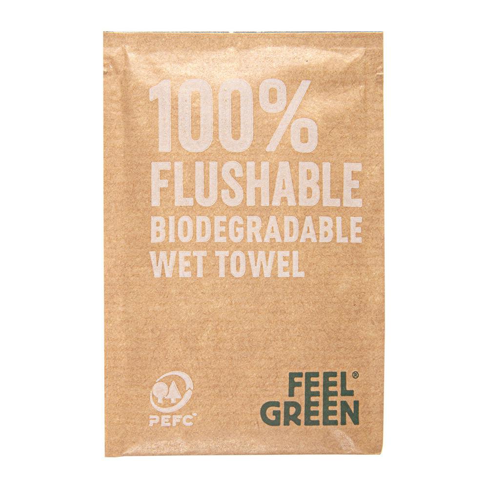 Una toallita que se desintegra en el agua y es 100 % biodegradable