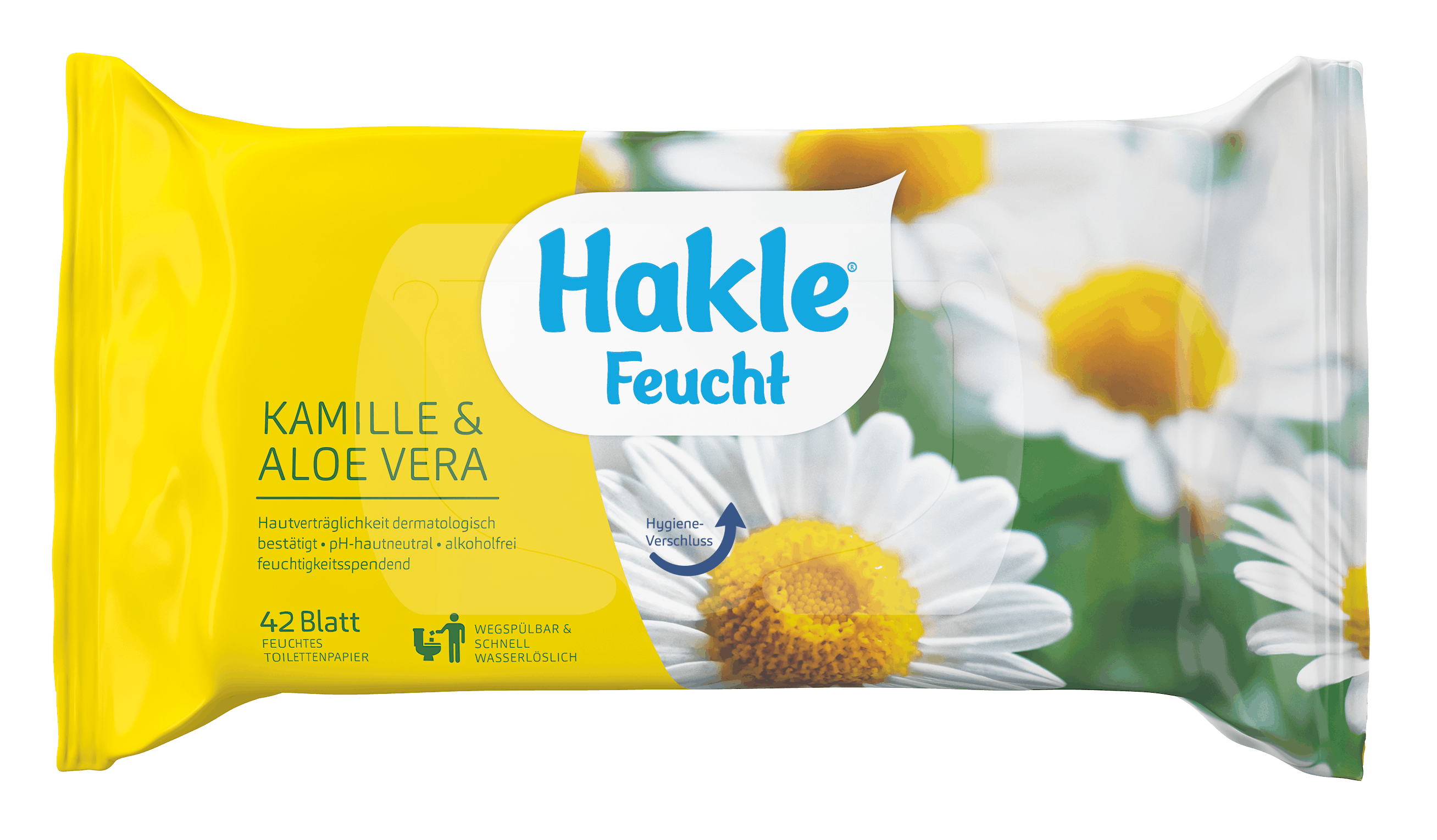 Hakle Feucht Kamille & Aloe Vera 42 Blatt Feuchtes Toilettenpapier Nachfüller 