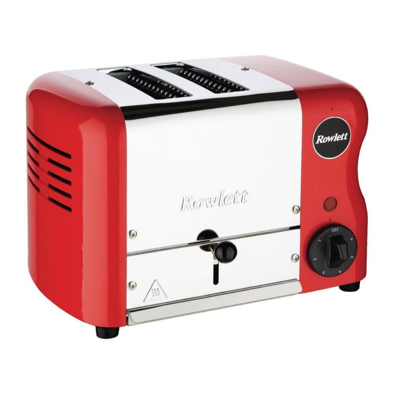 Rowlett rutland Grille Pain Professionnel 2 fentes Rouge Esprit Inox