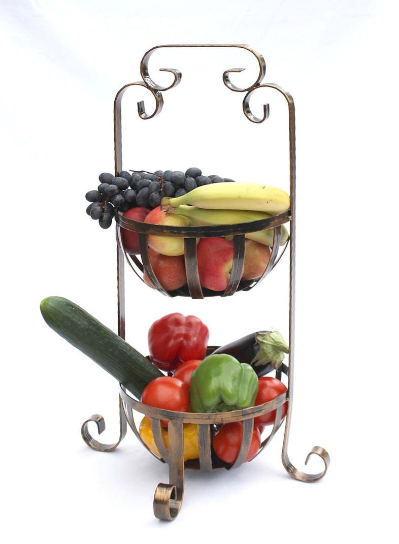 Etagere Obstkorb 10-320 Gemüsekorb 62 cm Küchenregal mit 2 Körbe Obstschale  Korb | METRO Marktplatz