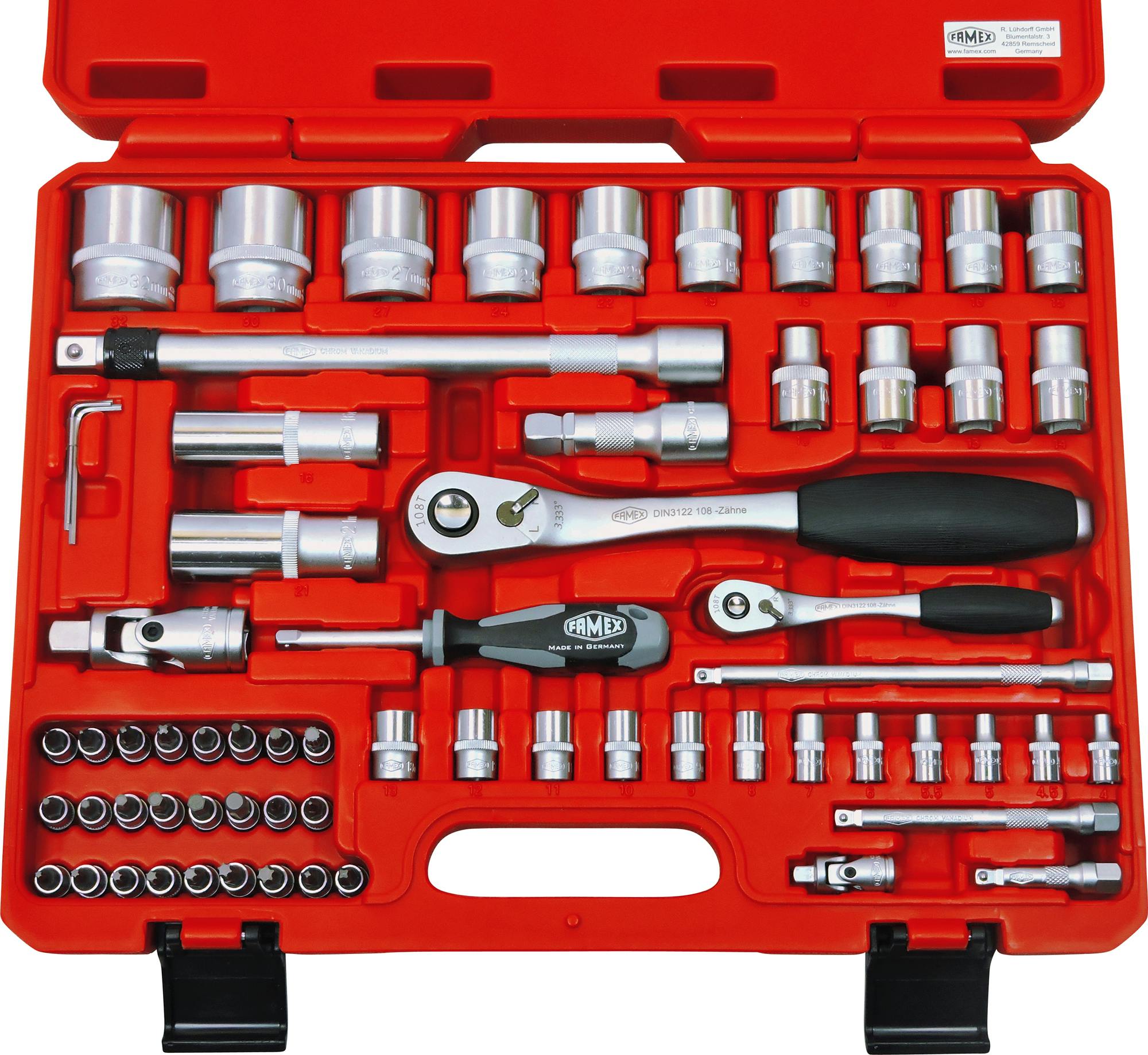 FAMEX 418-18 Profi Alu Werkzeugkoffer mit High-End Werkzeug Set, 195-tlg. -  PROFESSIONAL | METRO Marktplatz