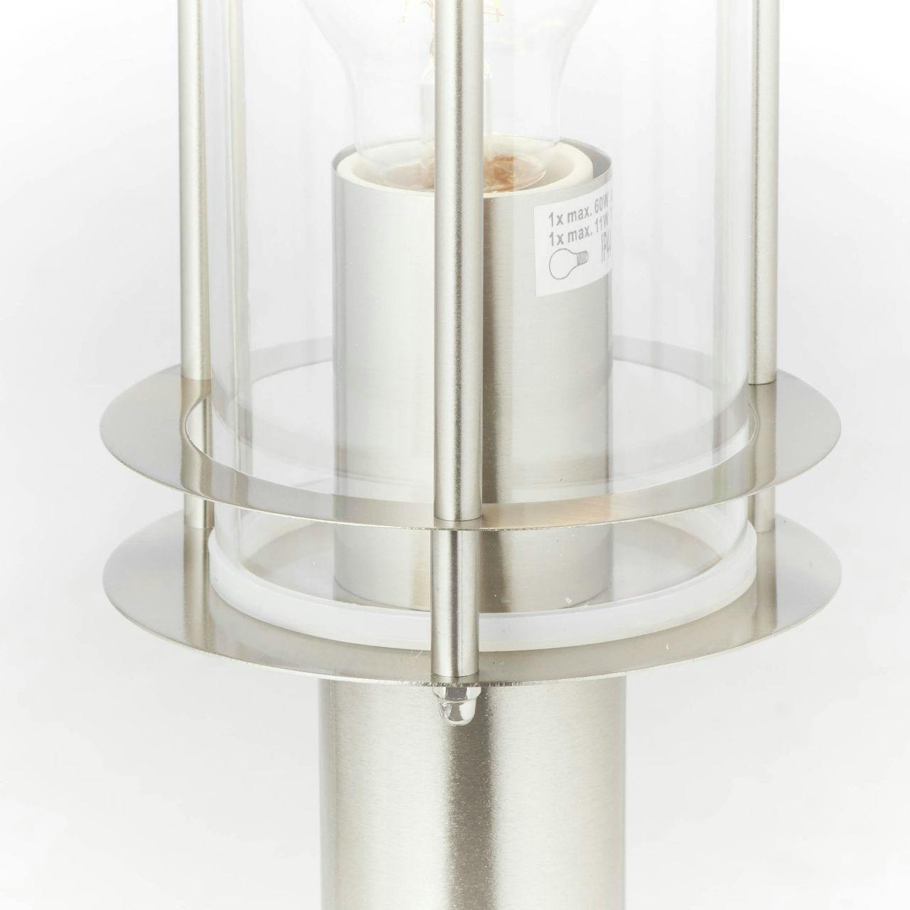BRILLIANT ISTRIA Sockelleuchte 50 cm Aluminium-Druckguss Glas Schwarz