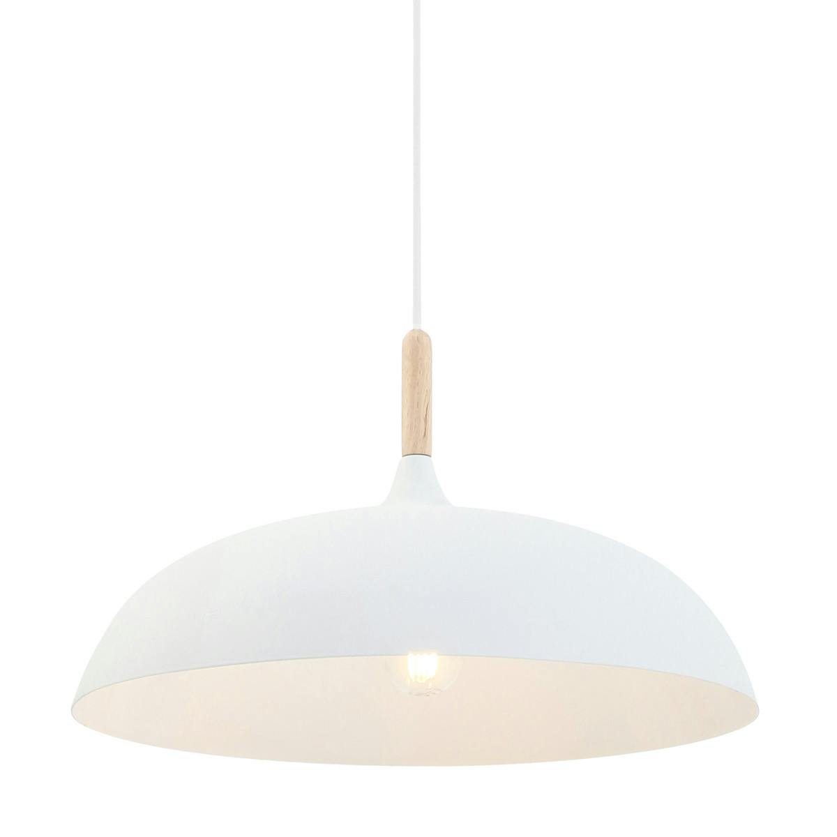 Mexlite Hanglamp 7731W dimbaar 1l. E27fitting MAKRO