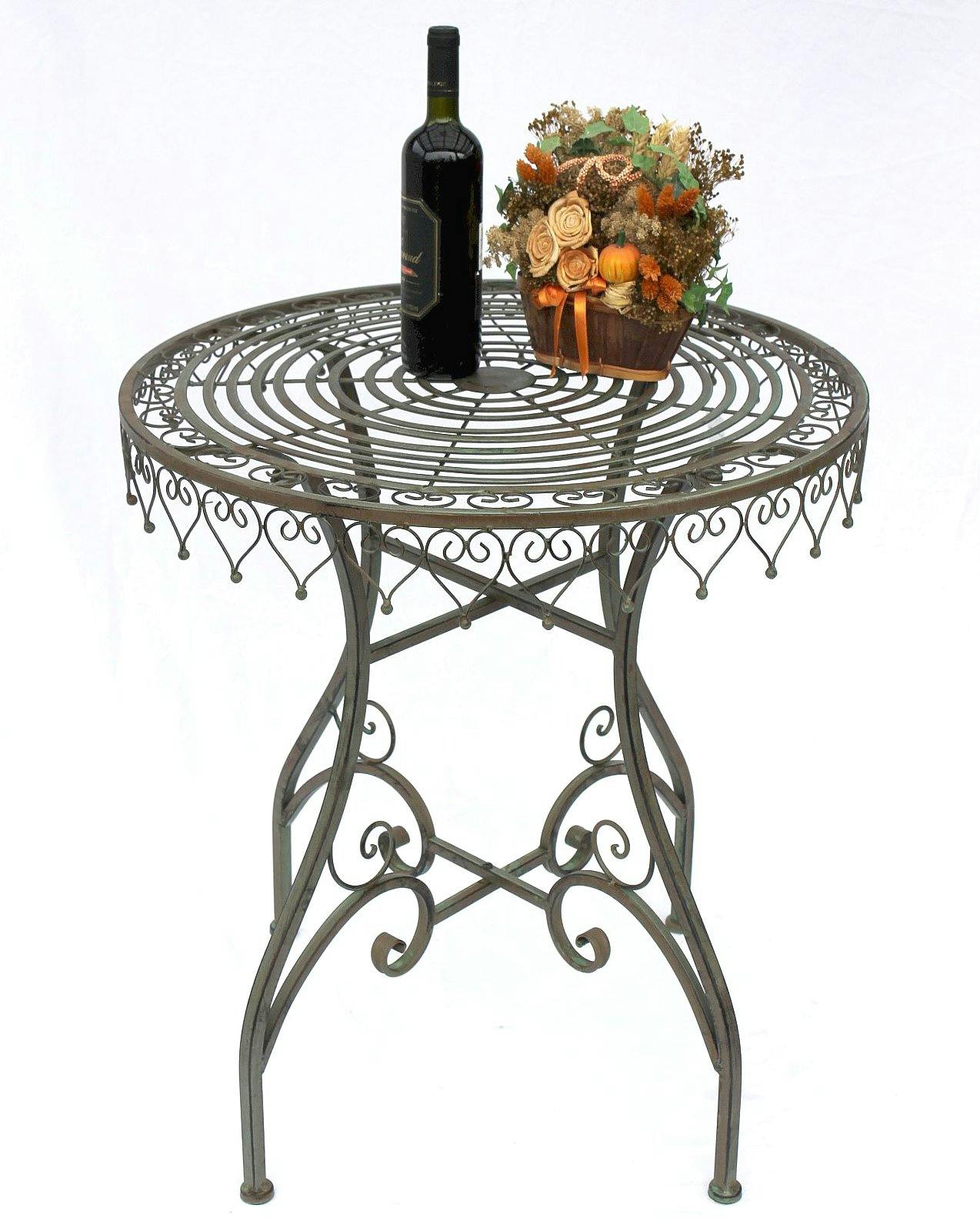 Kaffeetisch Bistrotisch Tisch Beistelltisch Metall antik Gartentisch 0943770-a 