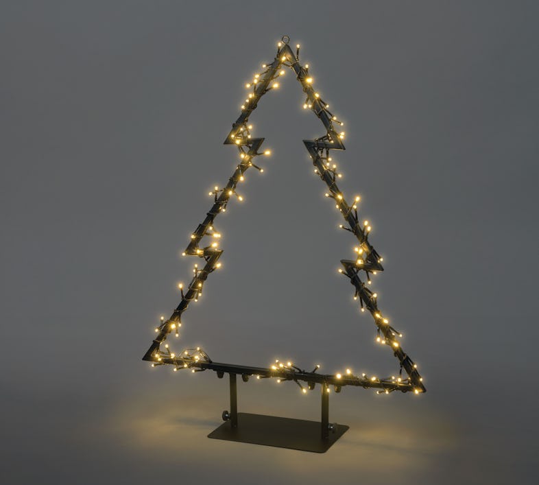 Tarrington House 2D Baum, Metall, 57 x 15 x 71 cm, 150 LED, 3.6 W, zum  aufstellen oder aufhängen, warmweiß