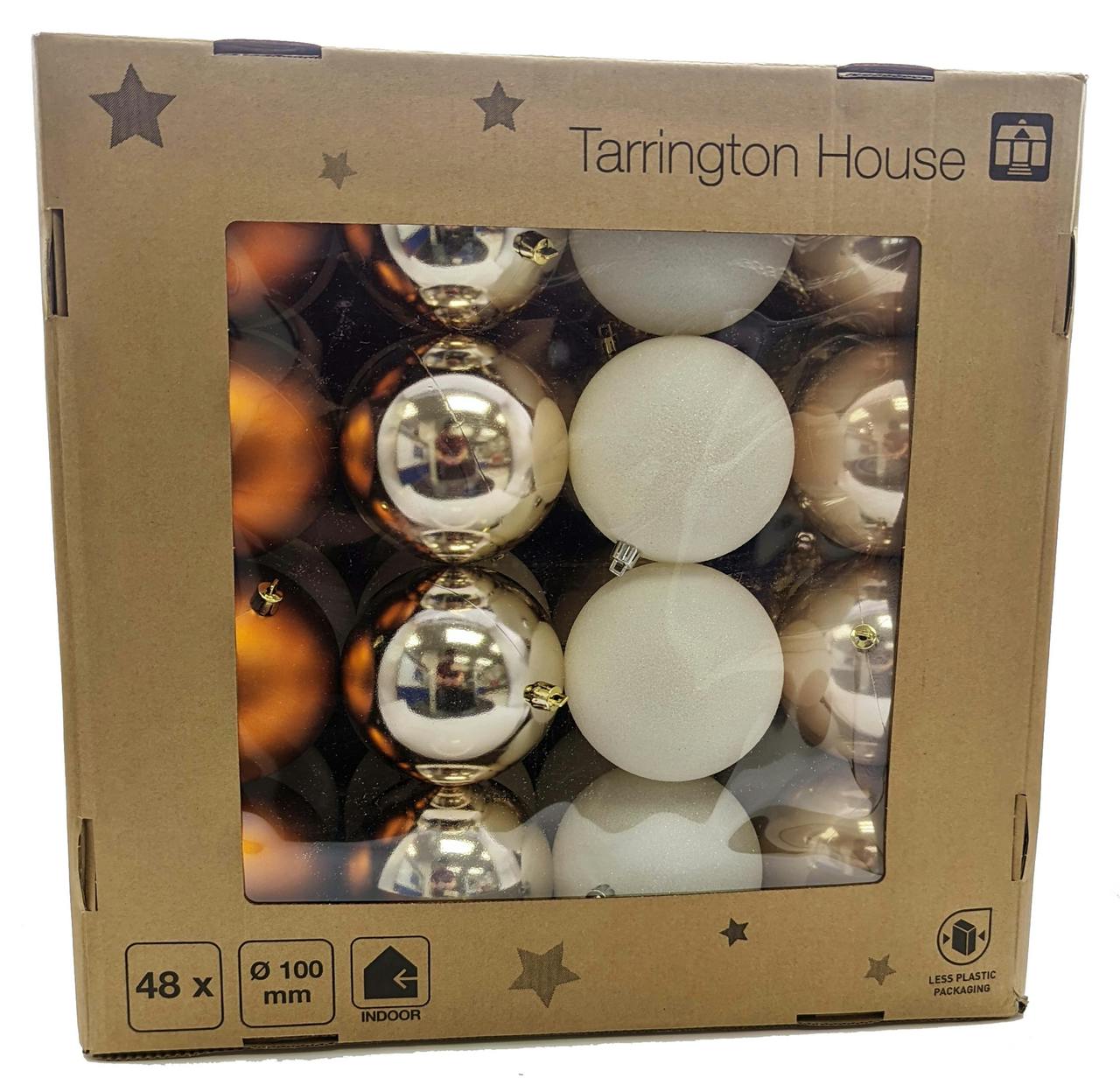 Tarrington House Weihnachtskugeln Close to Nature, Kunststoff, Ø 10 cm