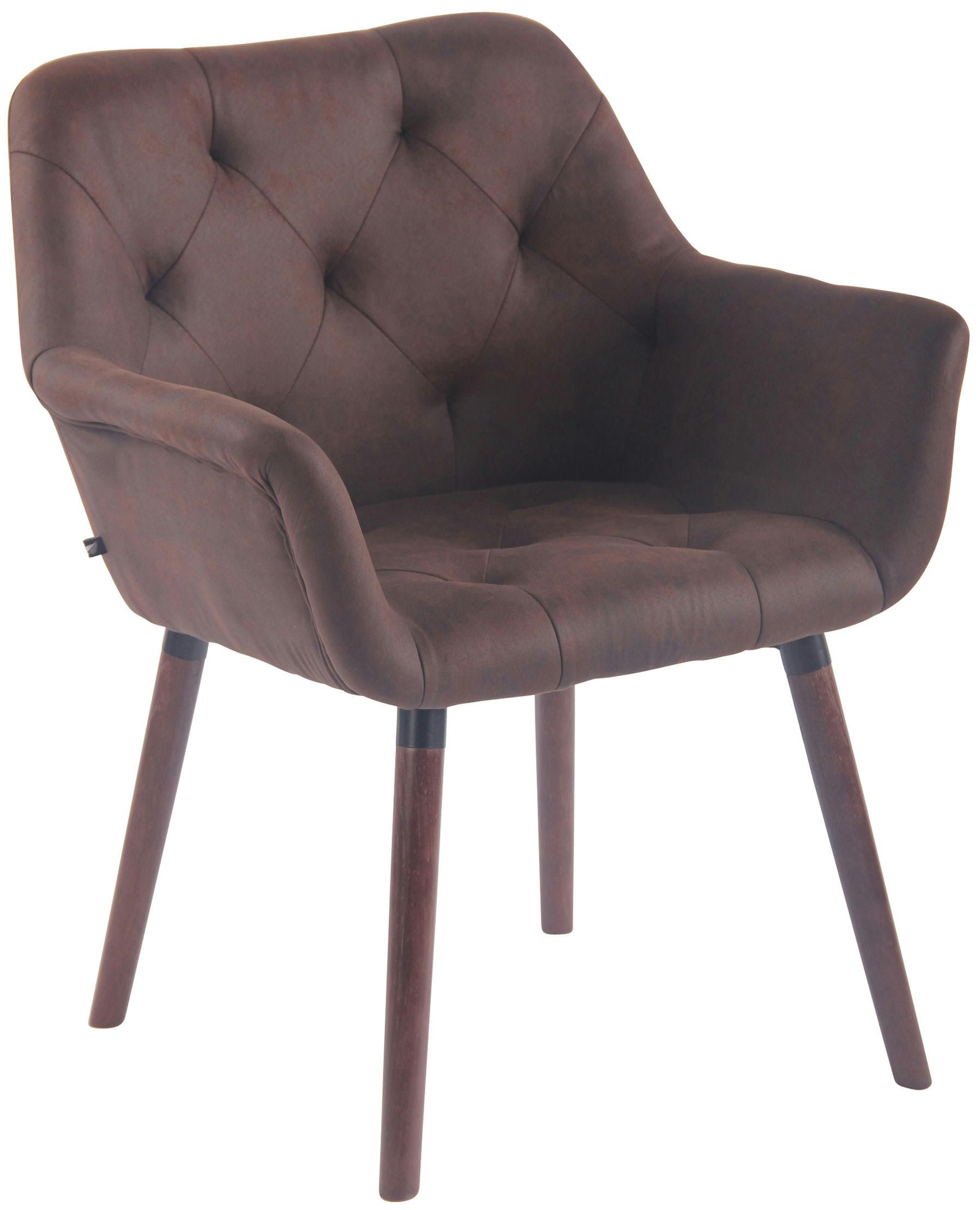 Esszimmerstuhl Cassidy Vintage Kunstleder walnuss dunkelbraun | METRO