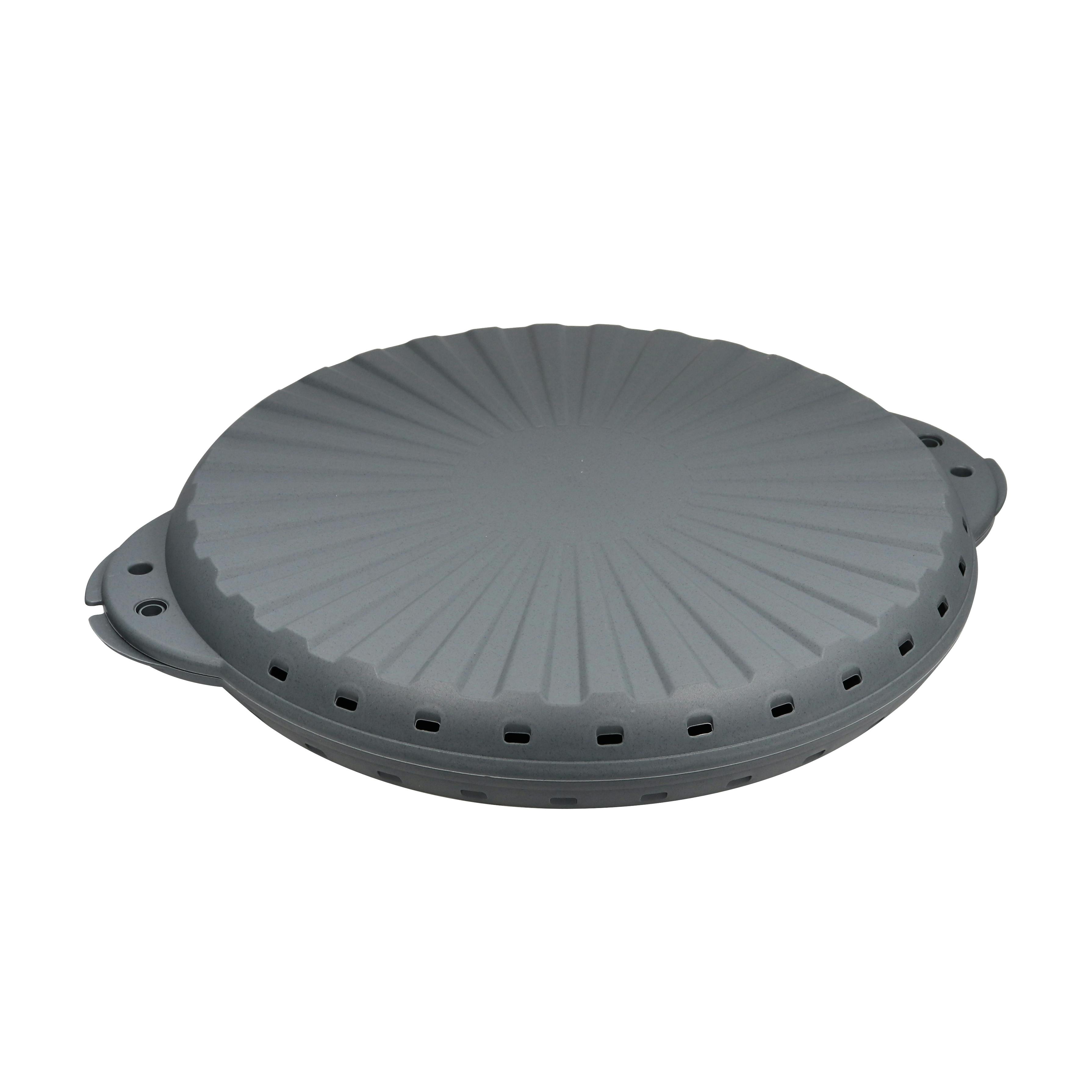 60x Mehrweg Pizzabox 397 mm grau METRO