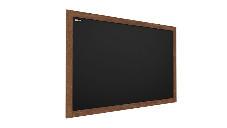 ALLboards Lavagna nera da gesso in cornice di legno 120×90 cm